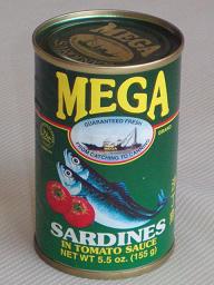 Mega - Sardines in tomato sauce regular 155gr